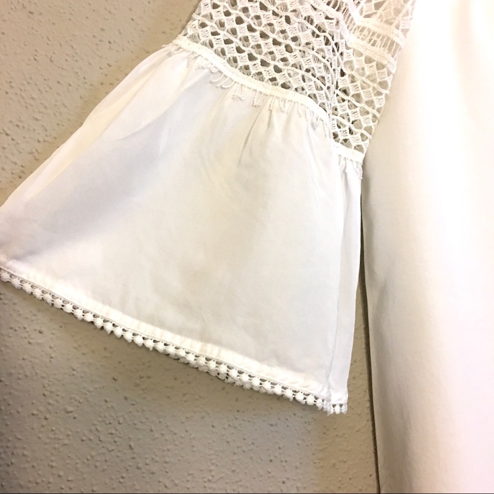 Anthropologie White Bell Sleeve Sundress - Picture 8 of 13